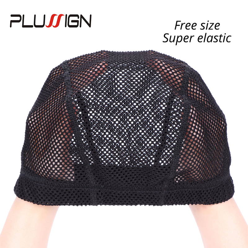 Wig Cap Stocking - Plussign macio crochê peruca boné de