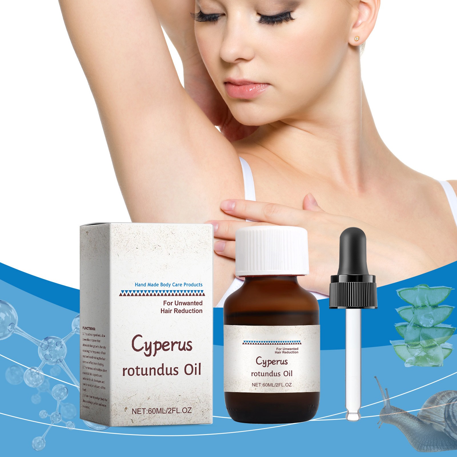House Hair Care - Cyperus Rotundus Hair Removal Care Oil,