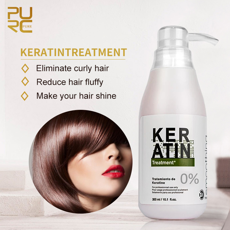 Hair Care Keratin Shampoo - Purc-Tratamento Brasileiro de Queratina Capilar, Formalina,