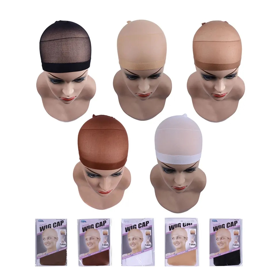 Wig Cap Stocking - 24 peças (12 pacotes) touca de