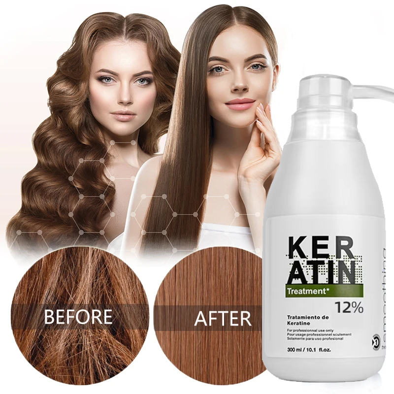 Hair Care Keratin Shampoo - PURC-Tratamento Profissional de Queratina, Reparação Capilar,