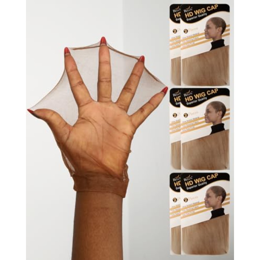 Wig Cap Stocking - Touca de Peruca HD Marrom SKINLIKE,