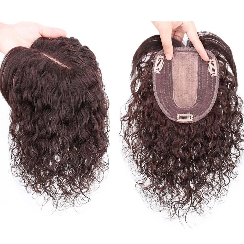 Hair Care Women - 13x13cm cabelo humano encaracolado peruca adequada