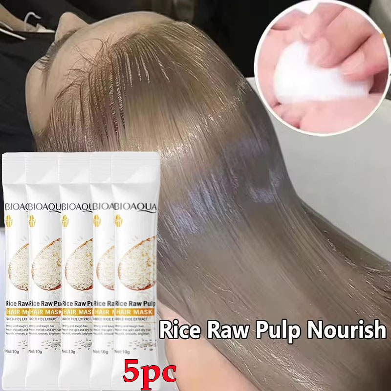 Hair Care For Dry And Frizzy Hair - Máscara Capilar de Queratina Mágica Rice:
