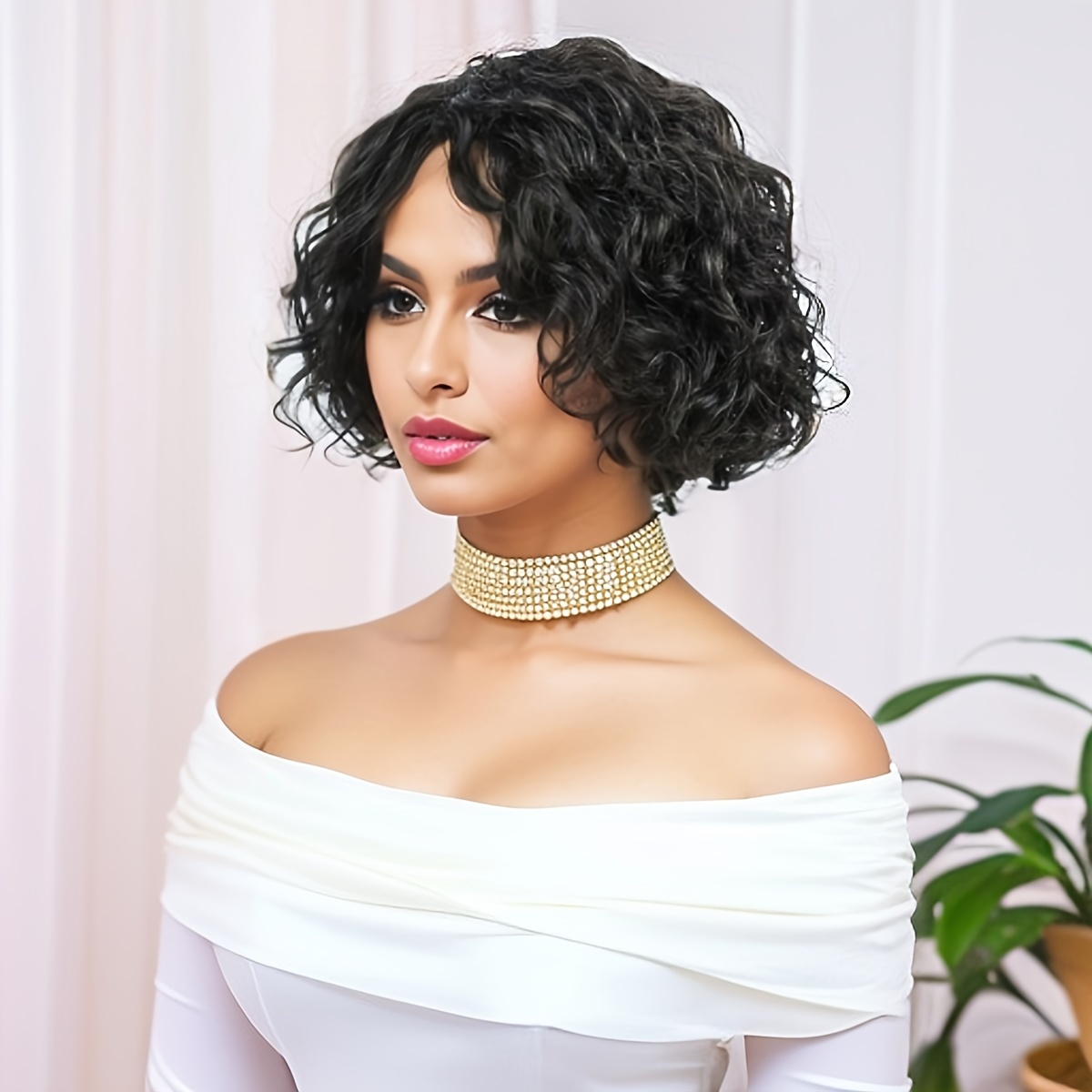 Hair Care Women - HairUGo-Perucas de Cabelo Humano Encaracolado para