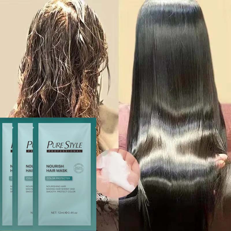 Hair Care For Dry And Frizzy Hair - Máscara Capilar Mágica de Queratina: Reparação