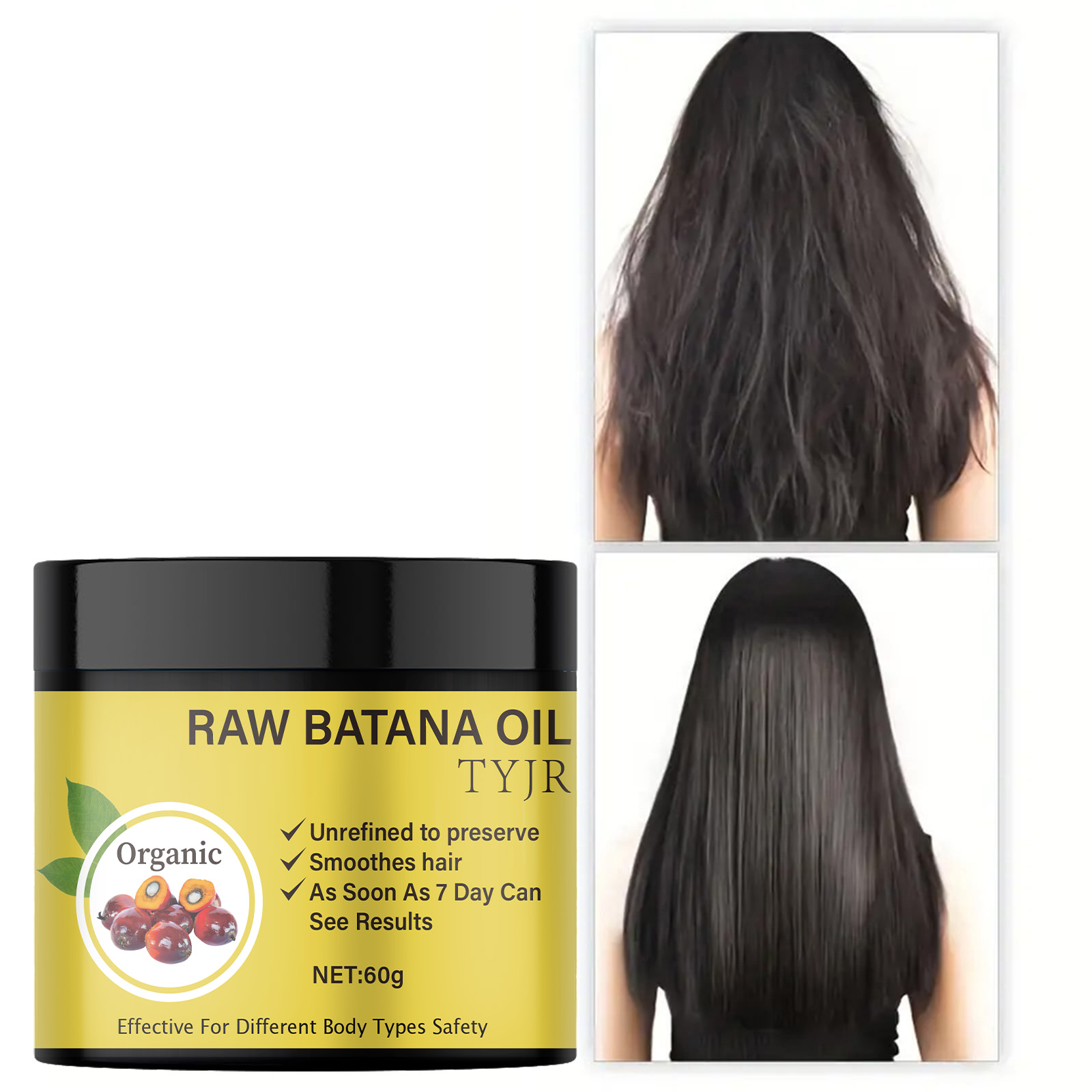 Hair Care For Dry And Frizzy Hair - Máscara capilar de óleo de batana