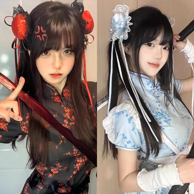 Clip In Hair Piece - Presilha de Cabelo Fofa Estilo Chinês,