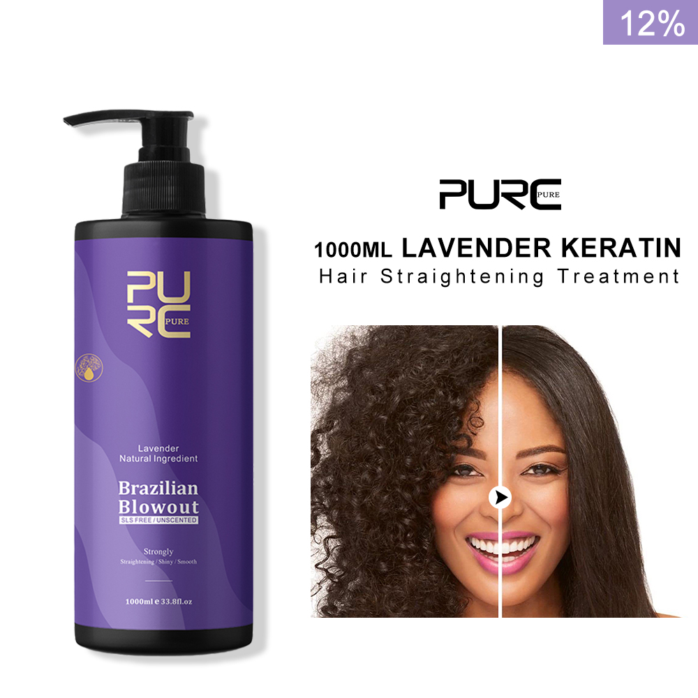 Hair Care Keratin Shampoo - Purc lavanda 12% queratina brasileira alisamento