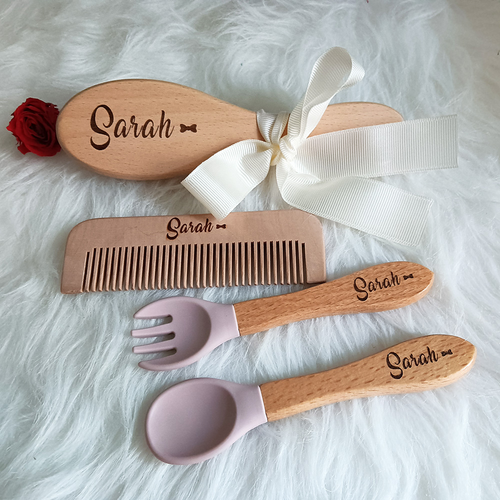 House Hair Care - Nome personalizado Baby Care Escova de