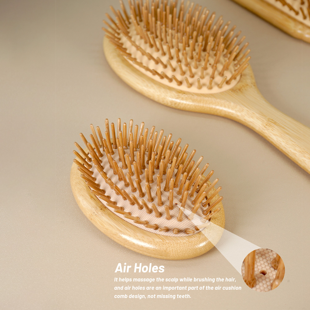 Escova de cabelo de bambu dese - Hair Care Daily Routine avaliação e preço