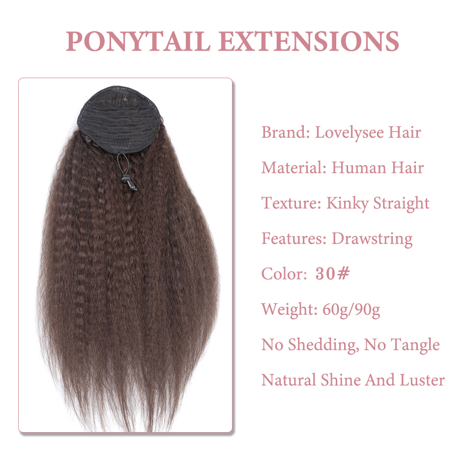 Rabo de cavalo cabelo humano e - Clip In Hair Piece avaliação e preço
