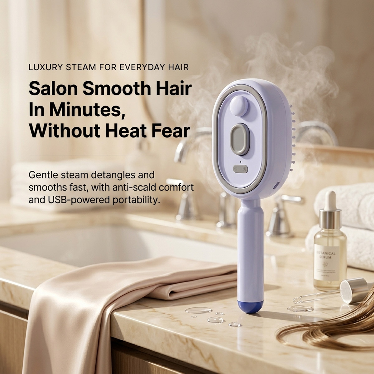 Escova Elétrica Autolimpante c - Hair Care Gift avaliação e preço