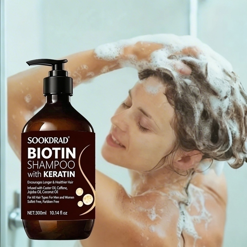 Shampoo de Cabelo com Biotina  - Hair Care Keratin Shampoo avaliação e preço