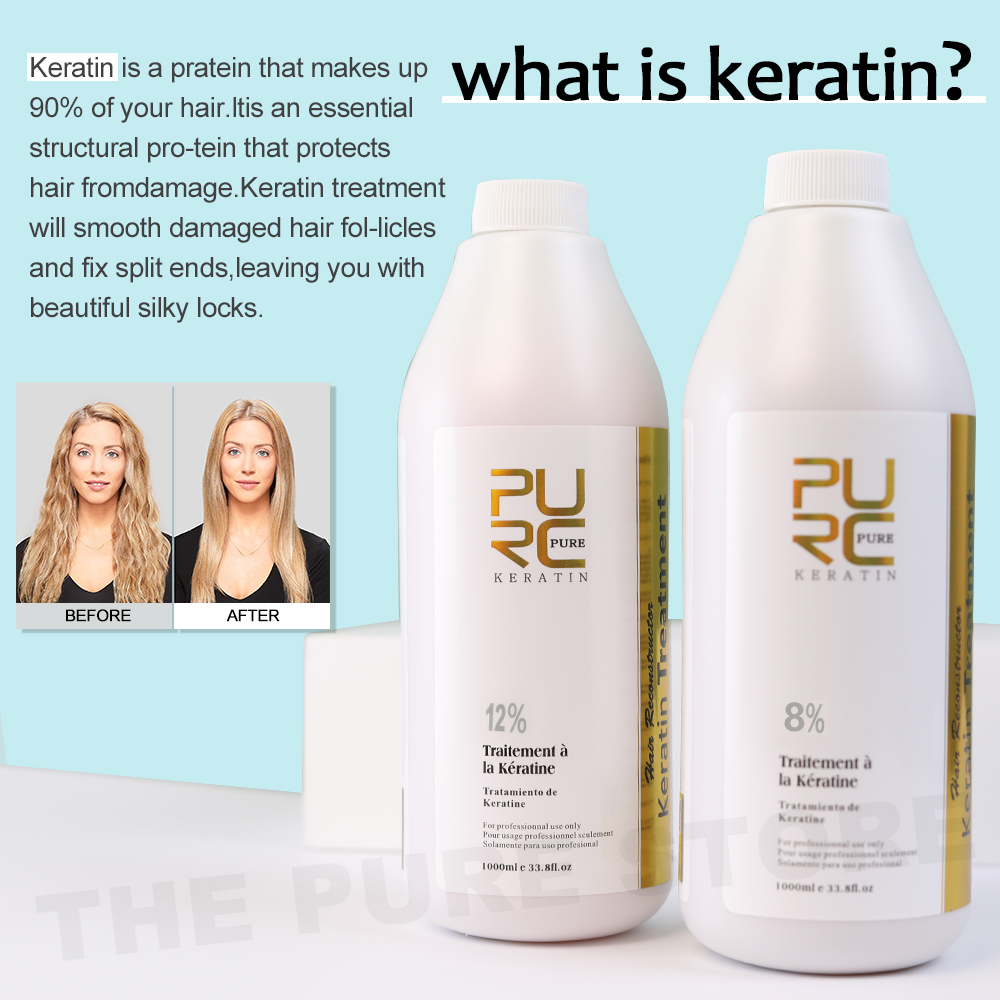 Purc 8% queratina alisamento t - Hair Care Keratin Shampoo avaliação e preço