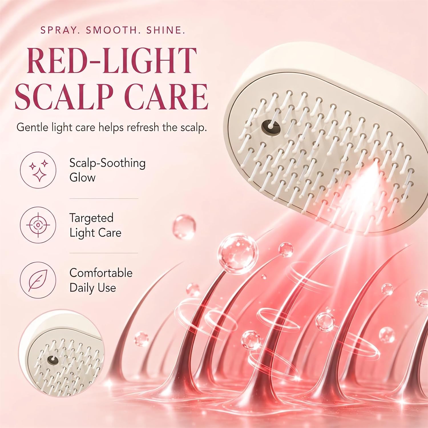 Escova de Massagem Multifuncio - Hair Care Gift avaliação e preço