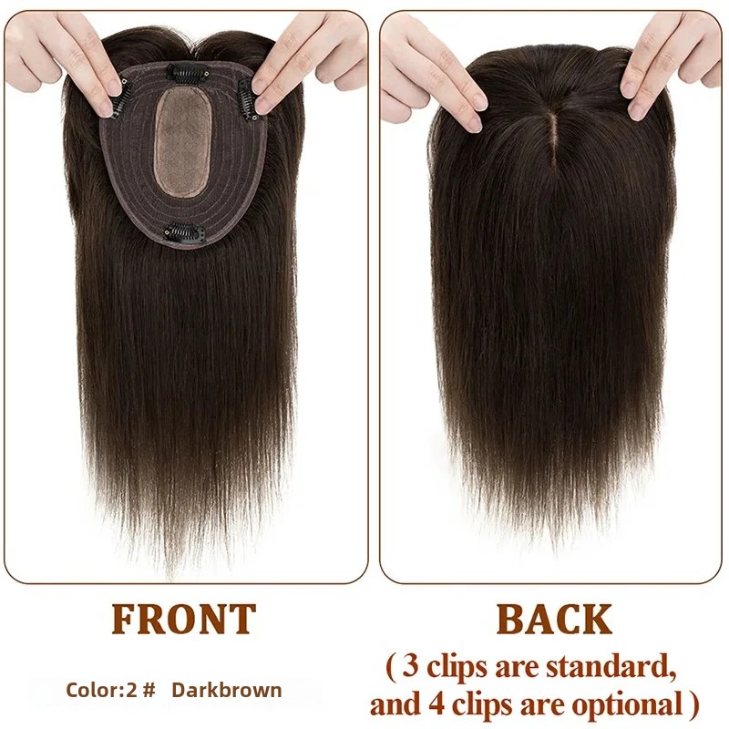 Base superior de seda reta top - Clip In Hair Piece avaliação e preço