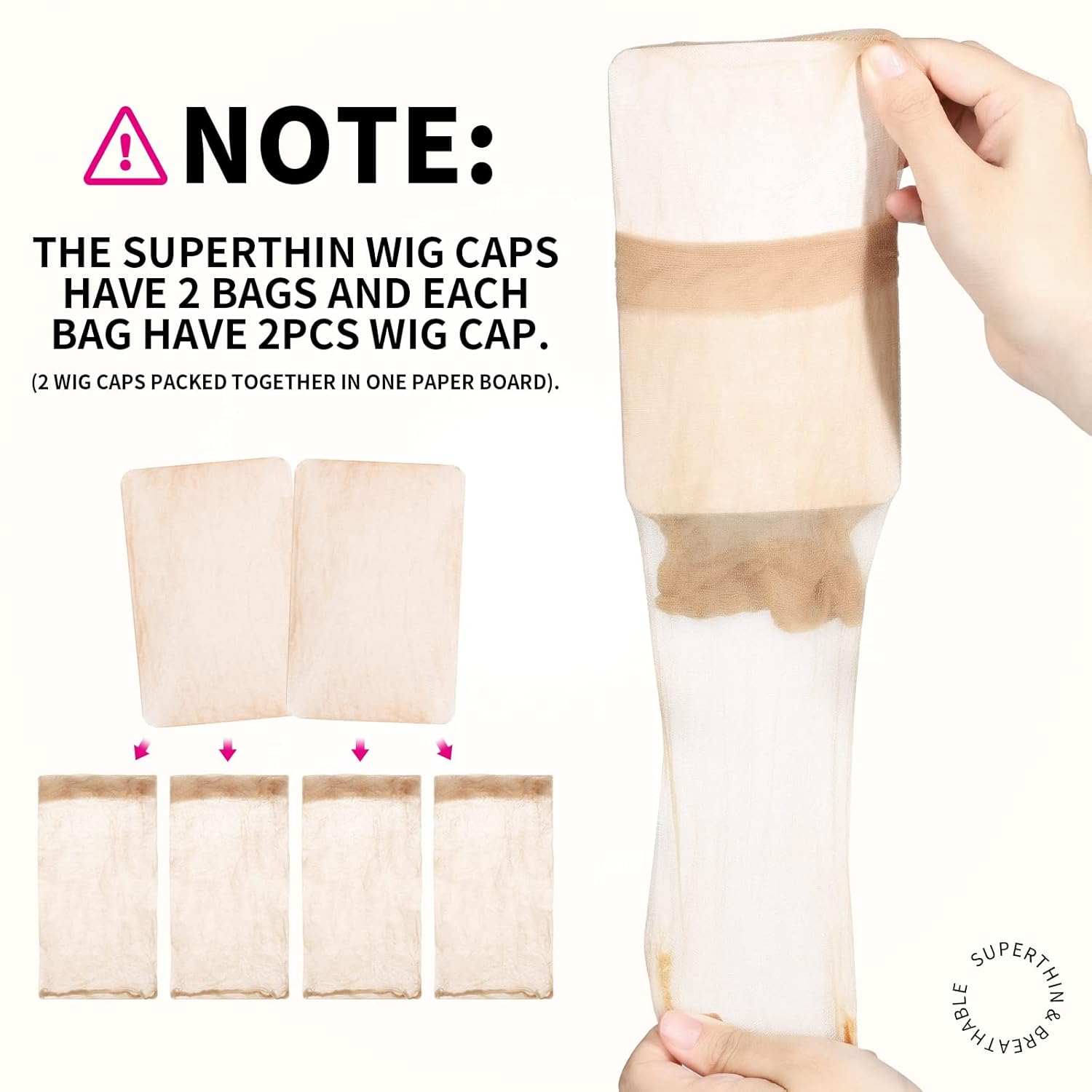 4/12 pçs malha de náilon venti - Wig Cap Stocking avaliação e preço
