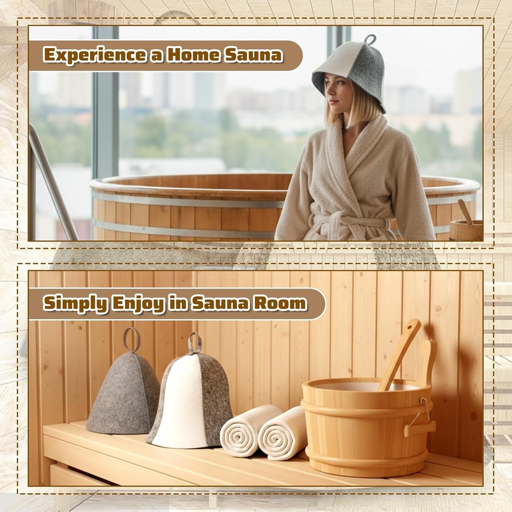Chapéu de sauna cinza para uso - Hair Care Daily Routine avaliação e preço