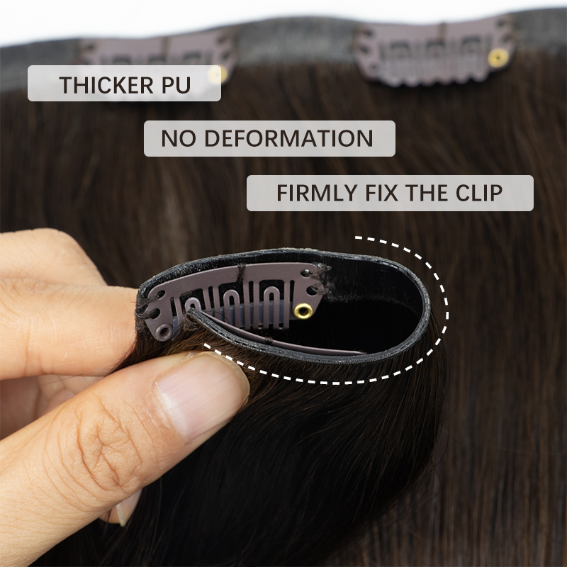 Grampo grosso invisível do plu - Clip In Hair Piece avaliação e preço